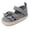 Grey, variant on Girls First Summer Sandals Soft Sole Toddler Flat Shoes with Ruffled Design,12-18 Months