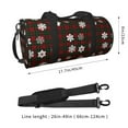 thumbnail image 2 of KLL Plaid Snowflakes Festive Duffle Bag For Men Women Sport Gym Fitness Tote Travel Training Workout Basketball Football Weekender, 2 of 6