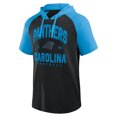 thumbnail image 2 of Men's Logo Athletic Black Carolina Panthers Prime Hoodie T-Shirt, 2 of 3