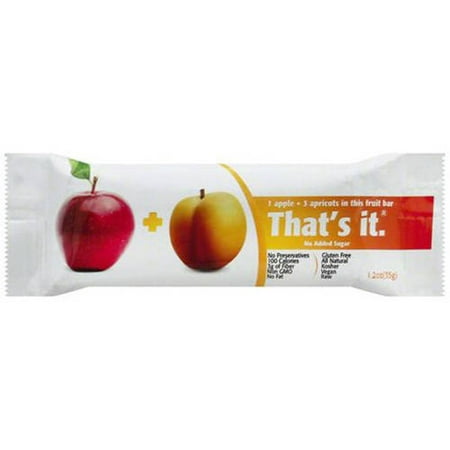 That's It Fruit Bar, Apple Apricot, 1g Protein, 12