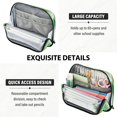 thumbnail image 5 of Standing Pencil Case with Base Large Capacity Stationery Pouch Pen Bag with Zipper for Women Men Green Tie-dye Flowers, 5 of 7