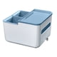 thumbnail image 2 of Organizador de reposabrazos para coche con portavasos y caja de pañuelos - Azul, Gris, Naranja o Verde - 6,69x6,1x5,12 pulgadas, 2 of 9