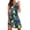 Blue, variant on Vedolay Dresses For Women 2022 Women's 2023 Summer Round Neck Short Flutter Sleeve Smocked Ruffle Floral Maxi Dress,Black XL