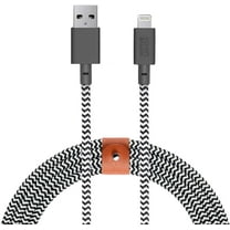 Native Union Belt Cable XL - 10ft Ultra-Strong Reinforced USB-A Charging Cable (Zebra)