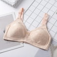 thumbnail image 4 of SMihono Fashion Lace Frame Post Mastectomy Lumpectomy Pocket Bra Beautiful Back Backless Sexy Seamless Push-Up Underwear Everyday Bras Pink M, 4 of 5