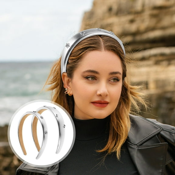 HOOWIFFY Headband Satin Padded Hair Management Accessories Formal 2Pack