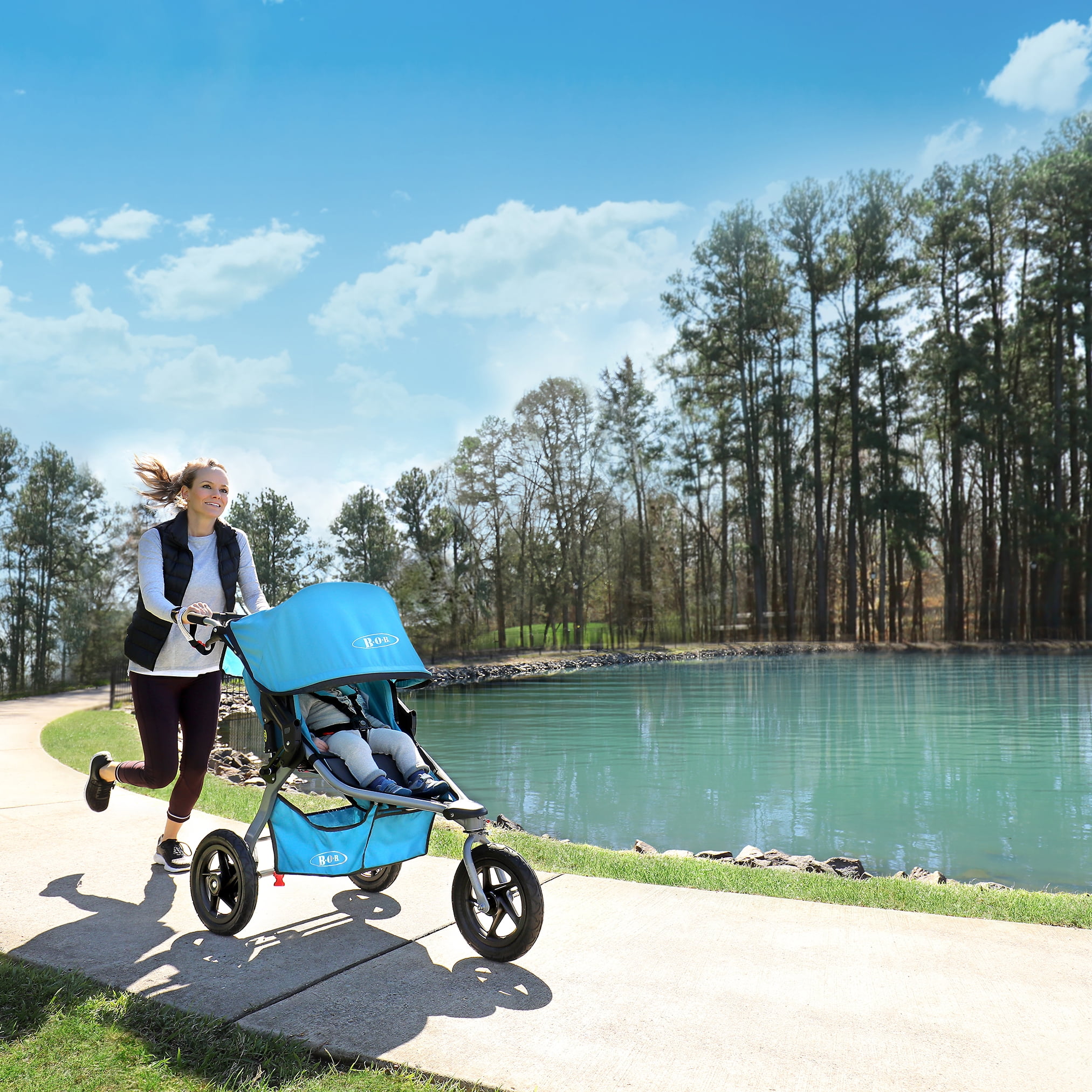 BOB Rambler Jogging Stroller Lagoon Walmart