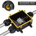thumbnail image 3 of Kit de conectores de cable de 3 vías IP68 a prueba de agua, 5 piezas, para cables de 0,5 mm2 a 2,5 mm2, ideal para iluminación exterior, 3 of 7