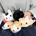 thumbnail image 3 of Estuche para lápices de peluche de gato lindo kawaii, bolsa para lápices, bolsa para cosméticos de dibujos animados (negro), 3 of 5
