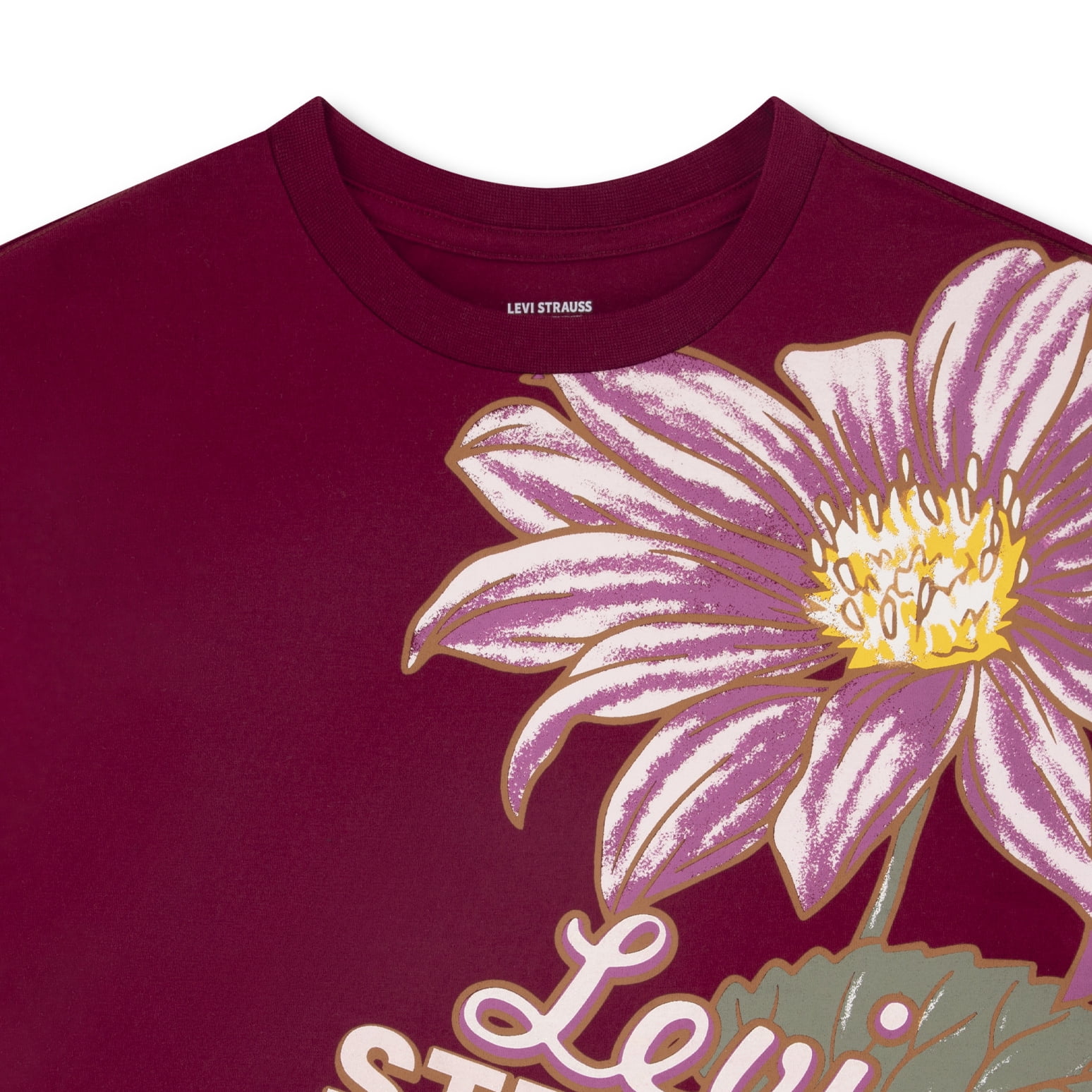 Levi Strauss Signature Girls Short Sleeve Graphic Tee, Size 4-16