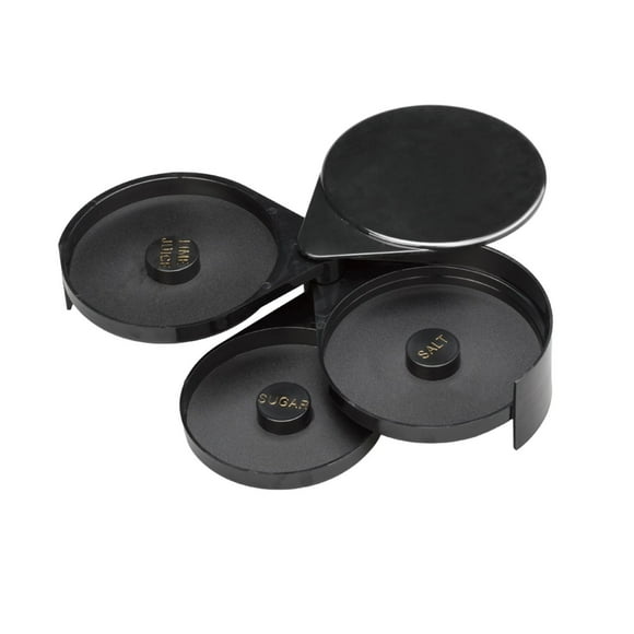 Barra de 3 niveles Rimmer de vidrio Caja de azúcar Herramienta de barman Caja lateral de sal creativa resistente Cajas de sal Contenedor de especias mayimx Estuche de condimentos