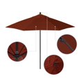 thumbnail image 2 of California Umbrella Venture 9' Bronze Market Umbrella in Terracotta, 2 of 5