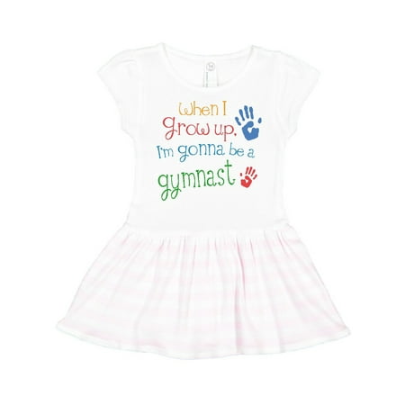

Inktastic Gymnast Future Gift Toddler Girl Dress