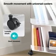 thumbnail image 3 of 4 Layer Clear Acrylic Storage Shelf - Sturdy Metal Frame & Scratch Resistant Surface, Compact Foldable Design for Small Spaces, Perfect for Kitchen Pantry Closet, 3 of 7