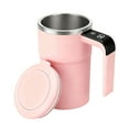 thumbnail image 2 of Mug â Self-Stirring Coffee Cup with Temp Display, Rechargeable Electric Coffee Temperature Control Mug, Automatic Self Stirring Pot for Coffee Milk Other Beverages(Pink), 2 of 7