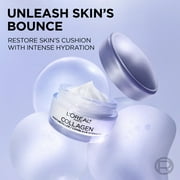 LOreal Paris Collagen Moisture Filler Face Cream, Anti-Aging Face Moisturizer, Non-Greasy Skin Care Formula Fragrance Free, 1.7oz