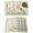 Green Beige, variant on Happy Easter Bunny Placemats Set of 4, Spring Floral Wooden Sage Green Plaid Placemats for Dining Table, Place Mats for Kitchen Tabletop, Waterproof Wipeable Dining Table Mats Set