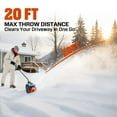 thumbnail image 3 of SENIX 13-Inch Cordless Snow Shovel & Battery Snow Blower with 2 Battery,2-Speed Mode,6.0Ah Dual Port Charger,Electric Shovel for Driveway,Sidewalk, 3 of 13