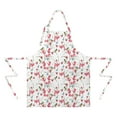 thumbnail image 2 of Pioneer Flower Floral Print Pattern Apron-Garden Aprons for Women with Pockets-Cotton Linen Waterproof Kitchen Cooking Gardening Aprons Adjustable for Kitchen,Cooking,BBQ and Salon 33x27 Inch, 2 of 7