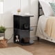 thumbnail image 1 of Buró con Ruedas Negro Madera Homemake Furniture, 1 of 7