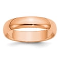 thumbnail image 1 of 14k Rose Gold 5mm Plain Classic Dome Wedding Band Ring Size 5.5, 1 of 2