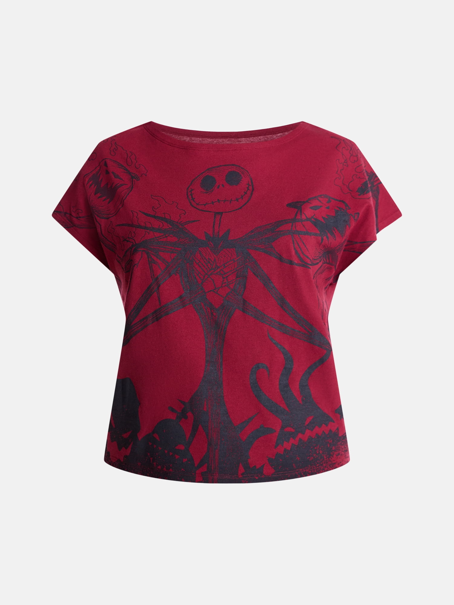 Disney Nightmare Before Christmas Women's Halloween Graphic Tee, Sizes XXS-XXL