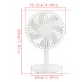 thumbnail image 4 of Ventilador de refrigeración personal de escritorio USB, funcionamiento silencioso para decoración de hogar y oficina, color blanco, 4 of 8