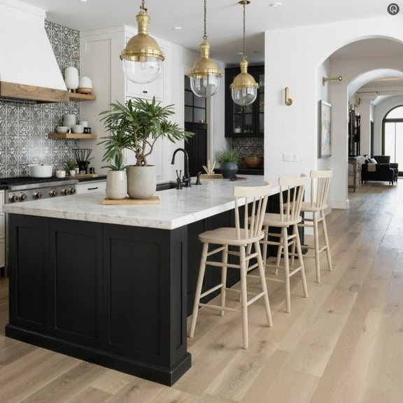 Tyce Barstool Natural Barstool, Modern Style, Ergonomic and supportive footrest, Rubberwood, Indoor Bar