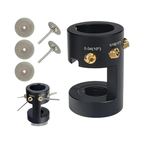 Electrode Sharpener Grinder TIG Welding Tool Multi-Angle and Offset Horizontal Hole Grinder with Cutoff Slot for Welding Aids