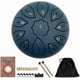 thumbnail image 3 of Tambor de lengüeta de acero de 6 notas en tono G, tambor de mano de 15,5 cm, instrumento de percusión portátil con baquetas, púas y bolsa de transporte para yoga, meditación, musicoterapia y, 3 of 5