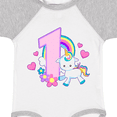 thumbnail image 4 of Inktastic I Am 1 Year Old with Unicorn and Hearts Girls Baby Bodysuit, 4 of 5