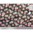 thumbnail image 3 of Soimoi Green Cotton Duck Fabric Leaves & Floral Print Fabric by Yard 42 Inch Wide, 3 of 3