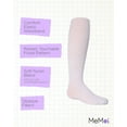 thumbnail image 3 of MeMoi Swirled Floral Girls Opaque Tights - Girls - Female, 12-14, White, 3 of 7