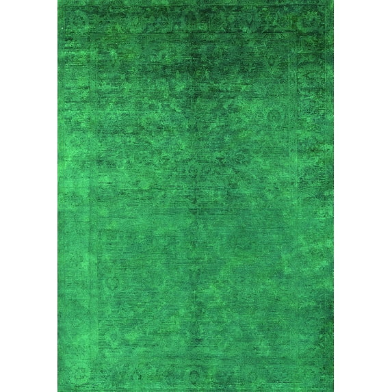 Ahgly Company Indoor Rectangle Persian Green Bohemian Area Rugs, 4' x 6'