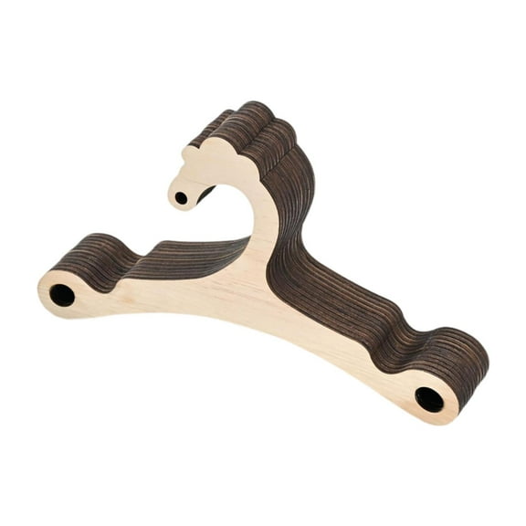 WeiLaiKeQi 10 Pieces Kids Wooden Hangers Baby Clothes Hangers for Shirts Dress Wardrobe