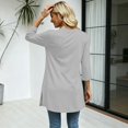 thumbnail image 7 of 3/4 Length Sleeve Womens Tops V Neck Shirts Dressy Casual Fashion Trendy Curved Hem Shirts 2026, 7 of 7