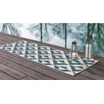 thumbnail image 3 of Jill Zarin Outdoor Collection Area Rug - Napa (2' x 8' Runner Blue/Ivory), 3 of 4
