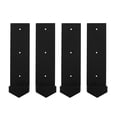 thumbnail image 3 of Miumaeov 4 pcs Fence Post Repair Kits Black Steel Fence Post Repair Set Base H-Shaped Fence Post Anchor Grounding Nail, 3 of 18