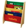 KidKraft Personalized Primary Sling Bookshef, Yellow Block - Isabella