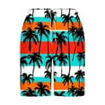 thumbnail image 4 of Mqqzkk Men's Casual Shorts Hawaii Flowers Print Drawstring Waist Shorts Lightweight Summer Bandana Shorts with Pocket, 4 of 5