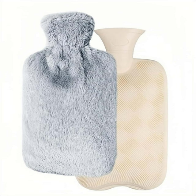 TIEVOSA 2L Soft Cap Rubber Hot Water 2 Liters for Relieving Compression and Detachable Hot and Cold Package Hot Water Bed Warmth