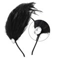 thumbnail image 3 of Accesorio para el cabello de plumas para mujer, diadema de Metal, tocado, cisne de mascarada, 3 of 5