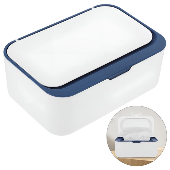 ACDANC Plastic Baby Wipes Dispenser Refillable Wipe Holder with Lid Toilet Wipes Container Bathroom Tissue Paper Storage Box for Office Home Car