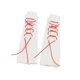 thumbnail image 4 of Calcetines holgados para muñecas en miniatura 1/6, accesorio elegante, regalo multifuncional. Blanco Rojo, 4 of 9