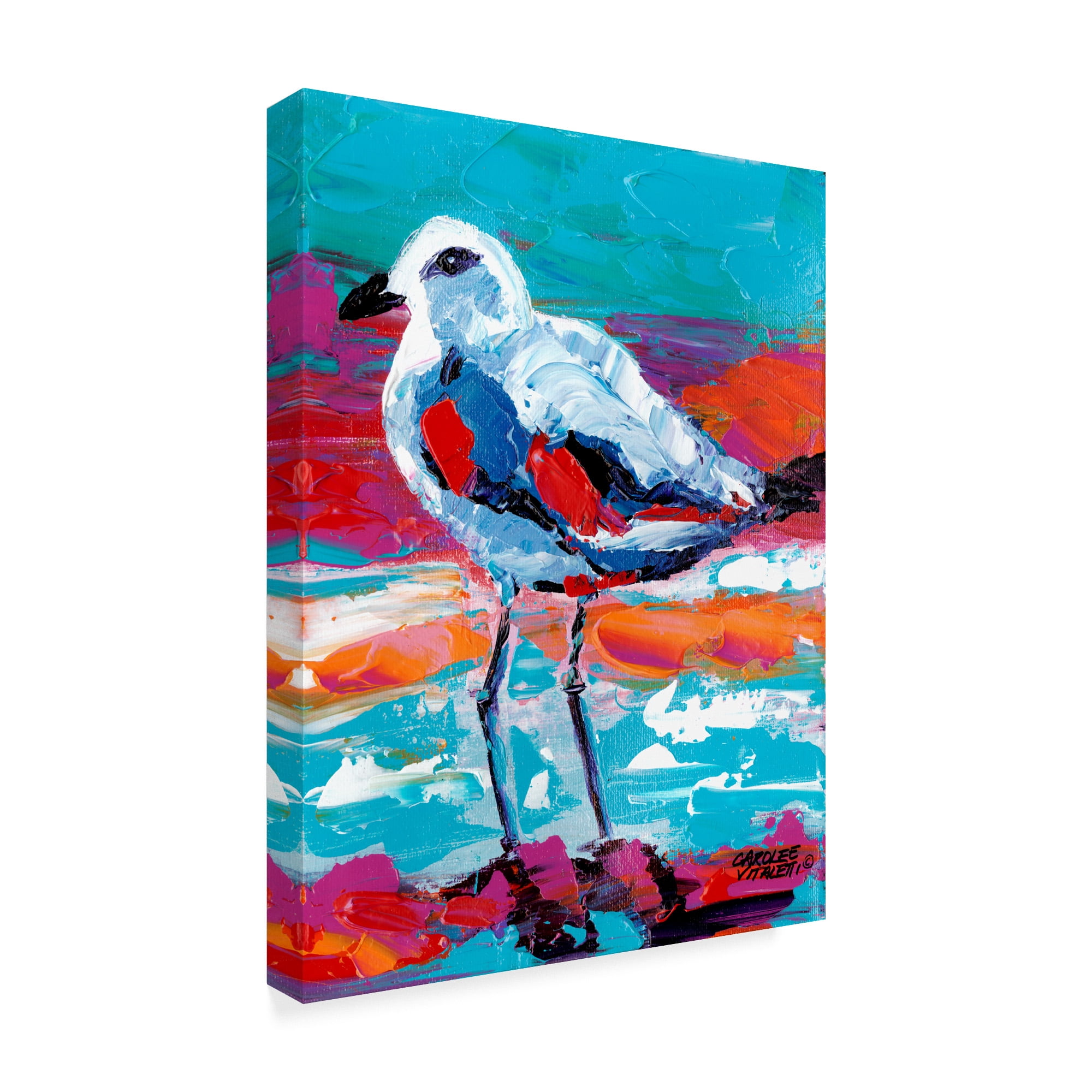 Trademark Fine Art 'Seaside Birds I' Canvas Art by Carolee Vitaletti