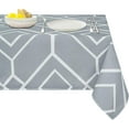 thumbnail image 1 of Grey Geometric Tablecloth, Moroccan Gray Table Cloth for Rectangle Tables, Lattice Plaid Waterproof Tablecloth for Kitchen Dining Room Tablecloth Rectangle 60 x 120 inch, 1 of 7