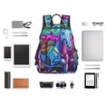 thumbnail image 4 of Balery Neon Free Play Mochila ligera para hombre y mujer: duradera e impermeable, ideal para la escuela, el trabajo, viajes y uso diario., 4 of 7