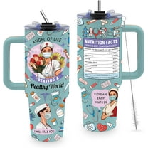 Nurse Gifts for Women, 40oz Tumbler with Handle, Stainless Steel Nurse Coffee Tumbler, Nurse Practitioner Gifts for Women, Graduation Gifts for Nurse