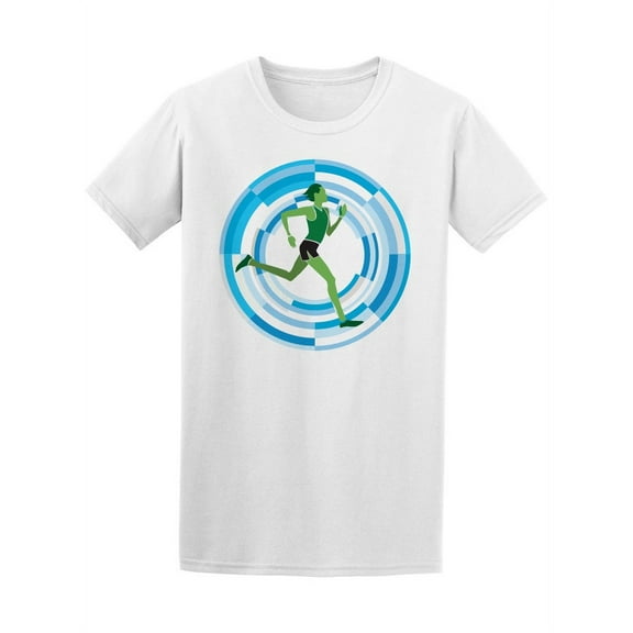 Man Running, Athletism Figure T-Shirt Men -Image by Shutterstock, Male Medium