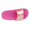 thumbnail image 6 of bebe Beach Slide Sandals, Fuchsia (Toddler Girl's), 6 of 7